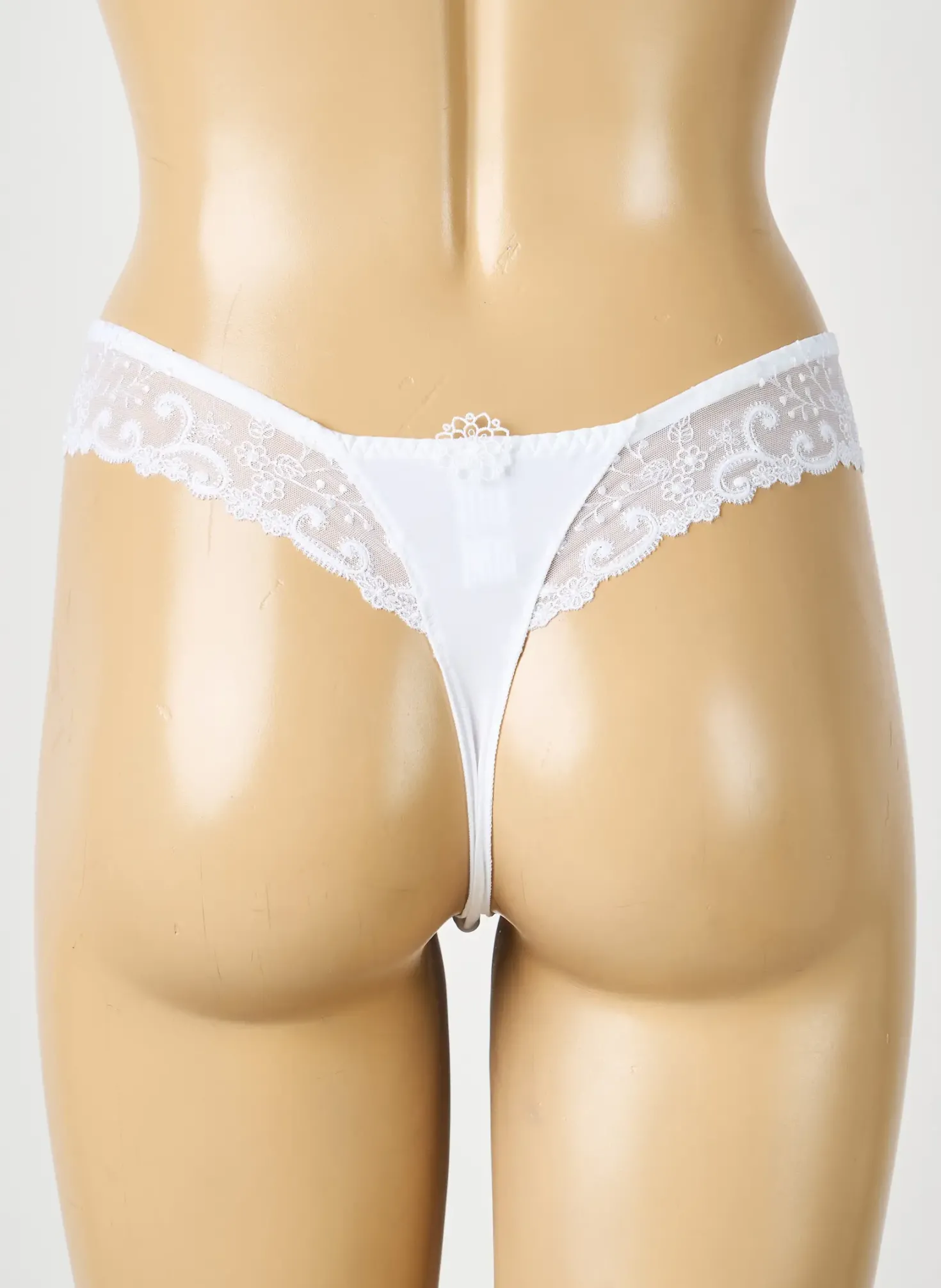 Tanga Simone Perele Blanc