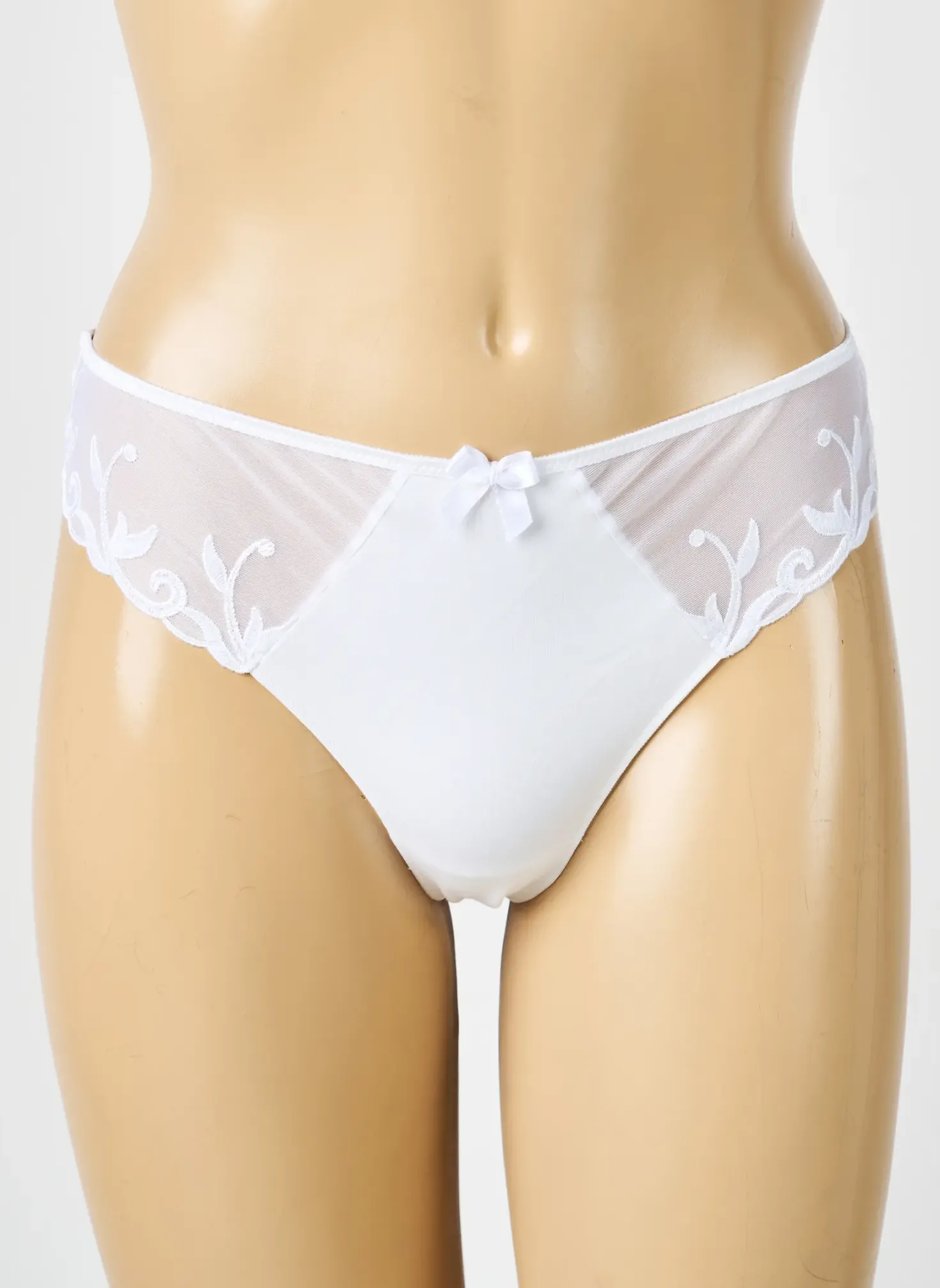 Tanga Simone Perele Blanc