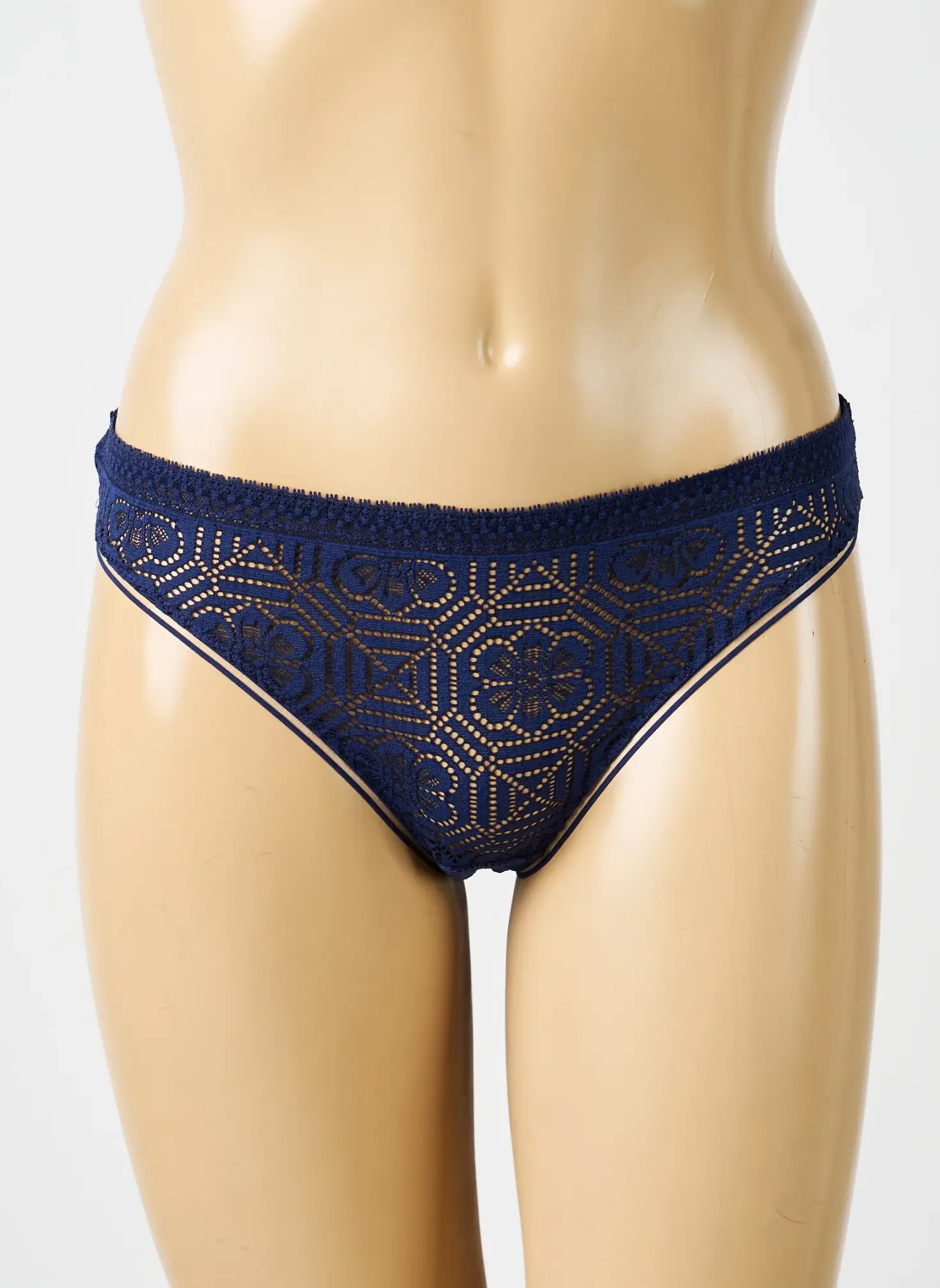 Tanga Simone Perele Bleu