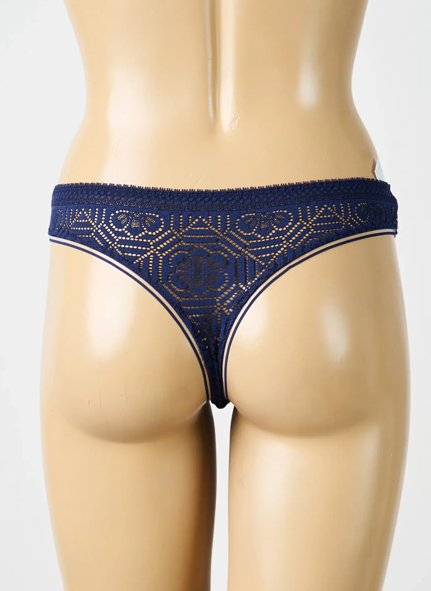 Tanga Simone Perele Bleu
