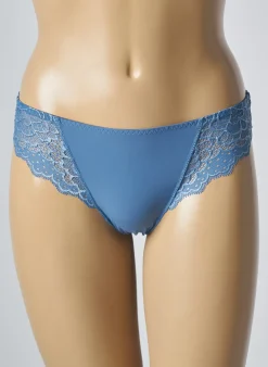 Tanga Simone Perele Bleu