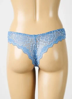 Tanga Simone Perele Bleu