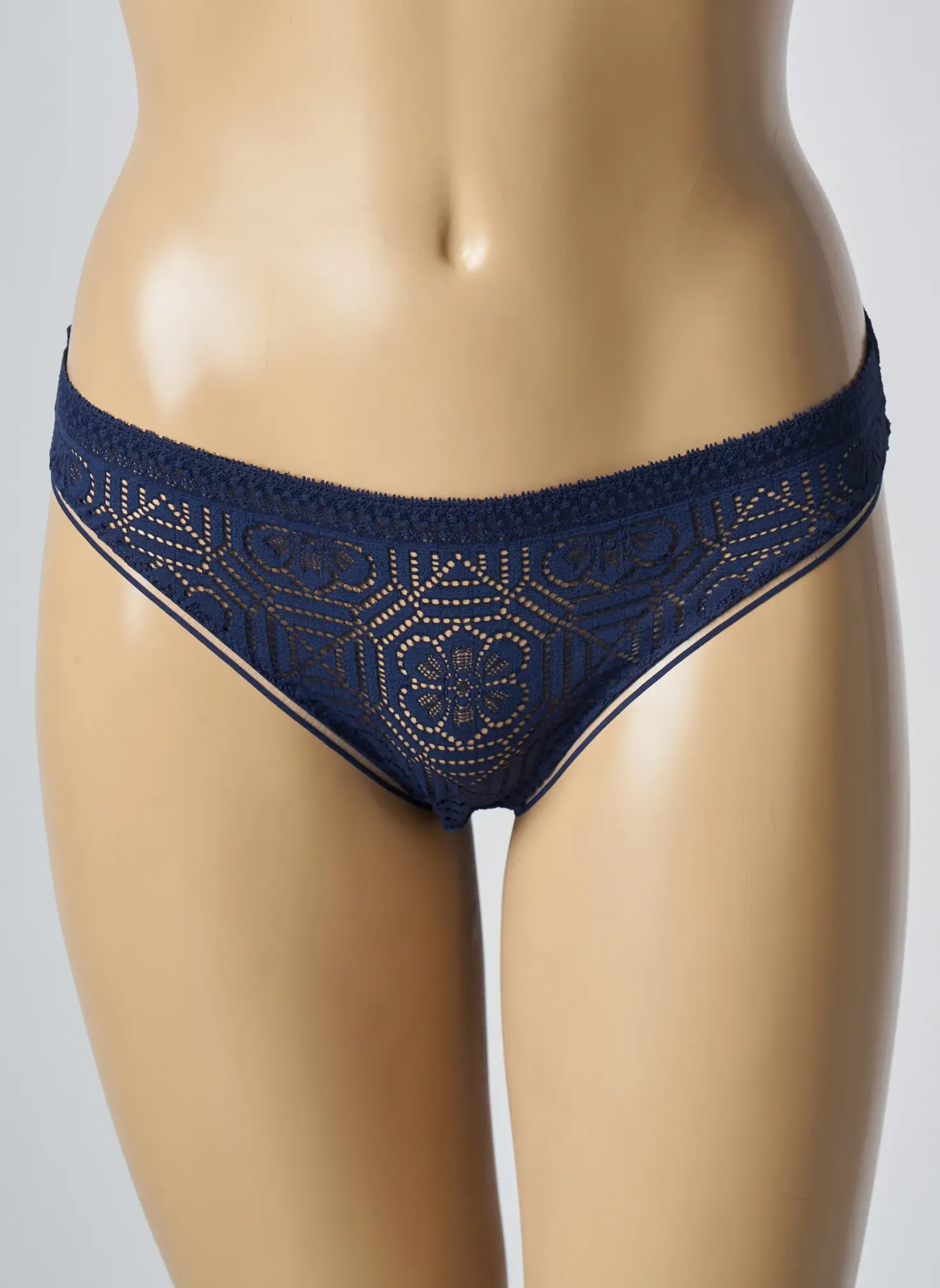 Tanga Simone Perele Bleu