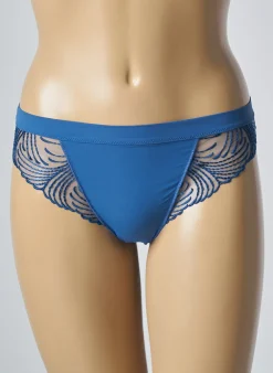 Tanga Simone Perele Bleu