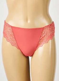 Tanga Simone Perele Orange Fonce