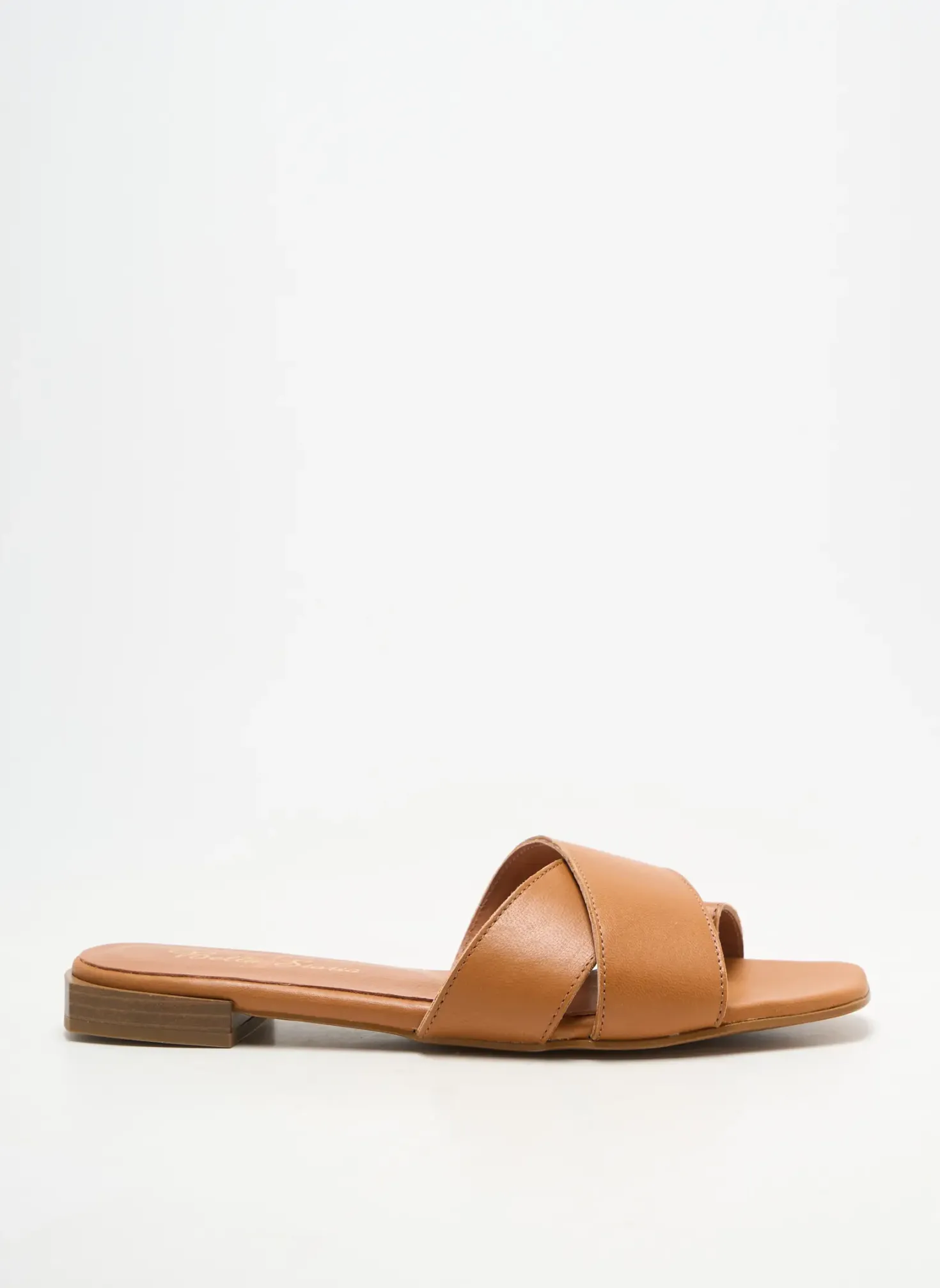 Tongs Bella Storia Marron Talon Plat Jusqu'à 3cm