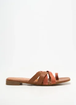 Tongs Bella Storia Rose Talon Plat Jusqu'à 3cm