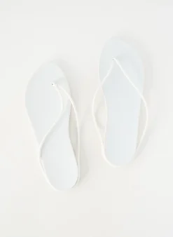Tongs Ipanema Blanc Talon Plat Jusqu'à 3cm