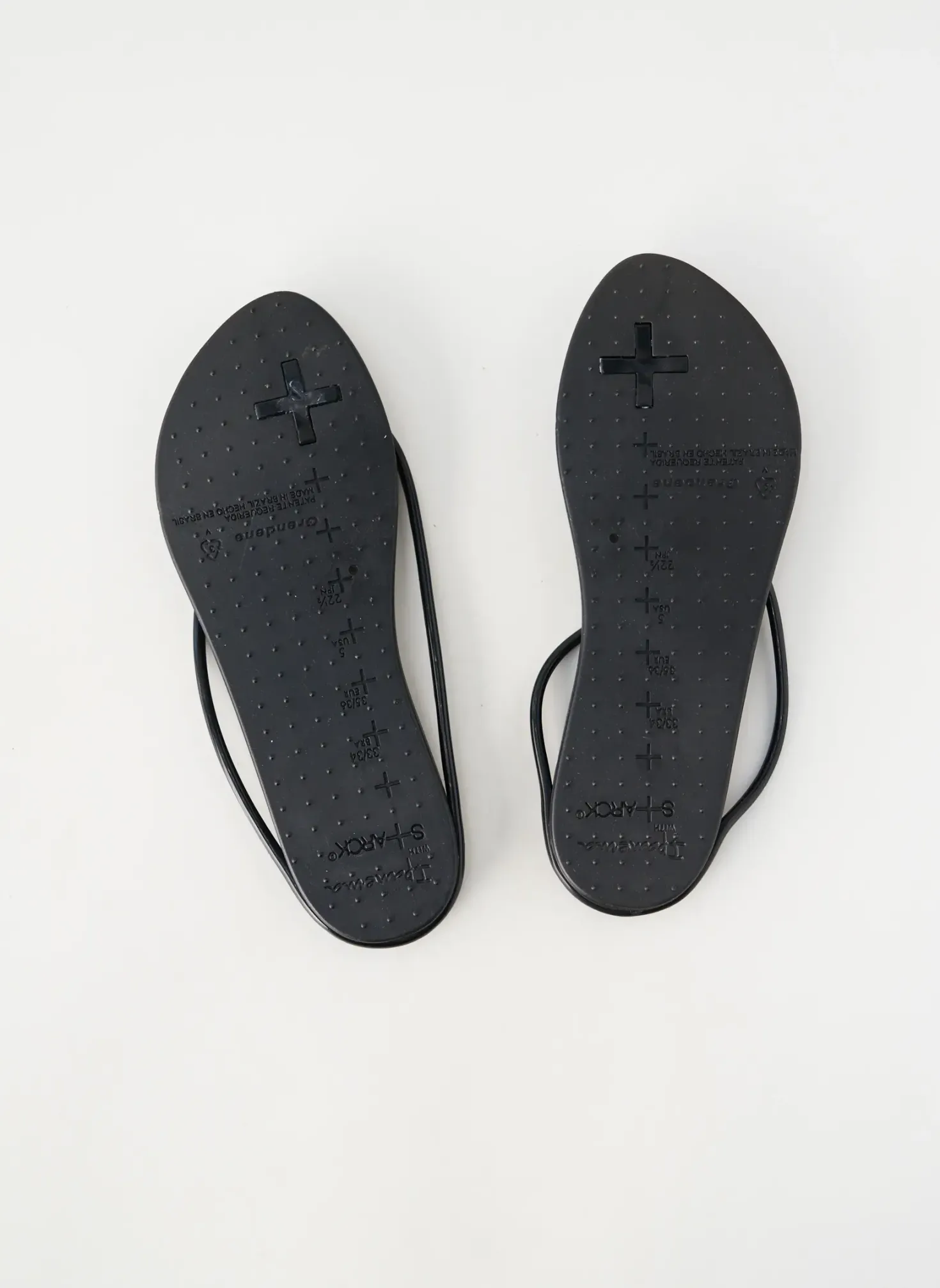 Tongs Ipanema Noir Talon Plat Jusqu'à 3cm