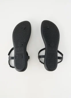Tongs Ipanema Noir Talon Plat Jusqu'à 3cm