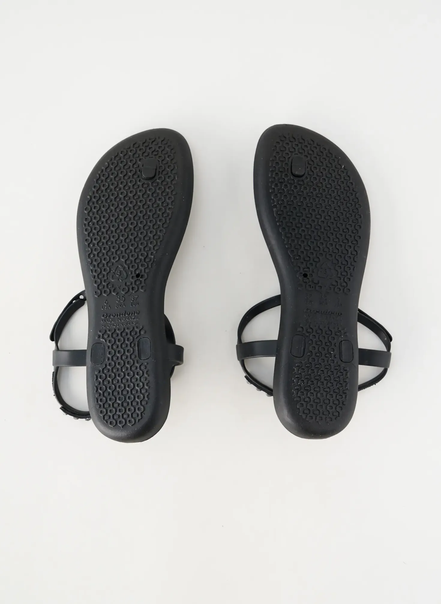 Tongs Ipanema Noir Talon Plat Jusqu'à 3cm