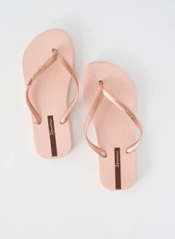 Tongs Ipanema Rose Talon Plat Jusqu'à 3cm