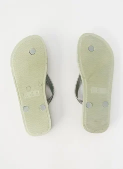 Tongs Ipanema Vert Talon Plat Jusqu'à 3cm