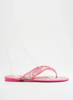 Tongs Le Chat Rose Talon Plat Jusqu'à 3cm