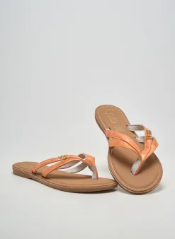 Tongs Lpb Les Petites Bombes Orange Talon Plat Jusqu'à 3cm