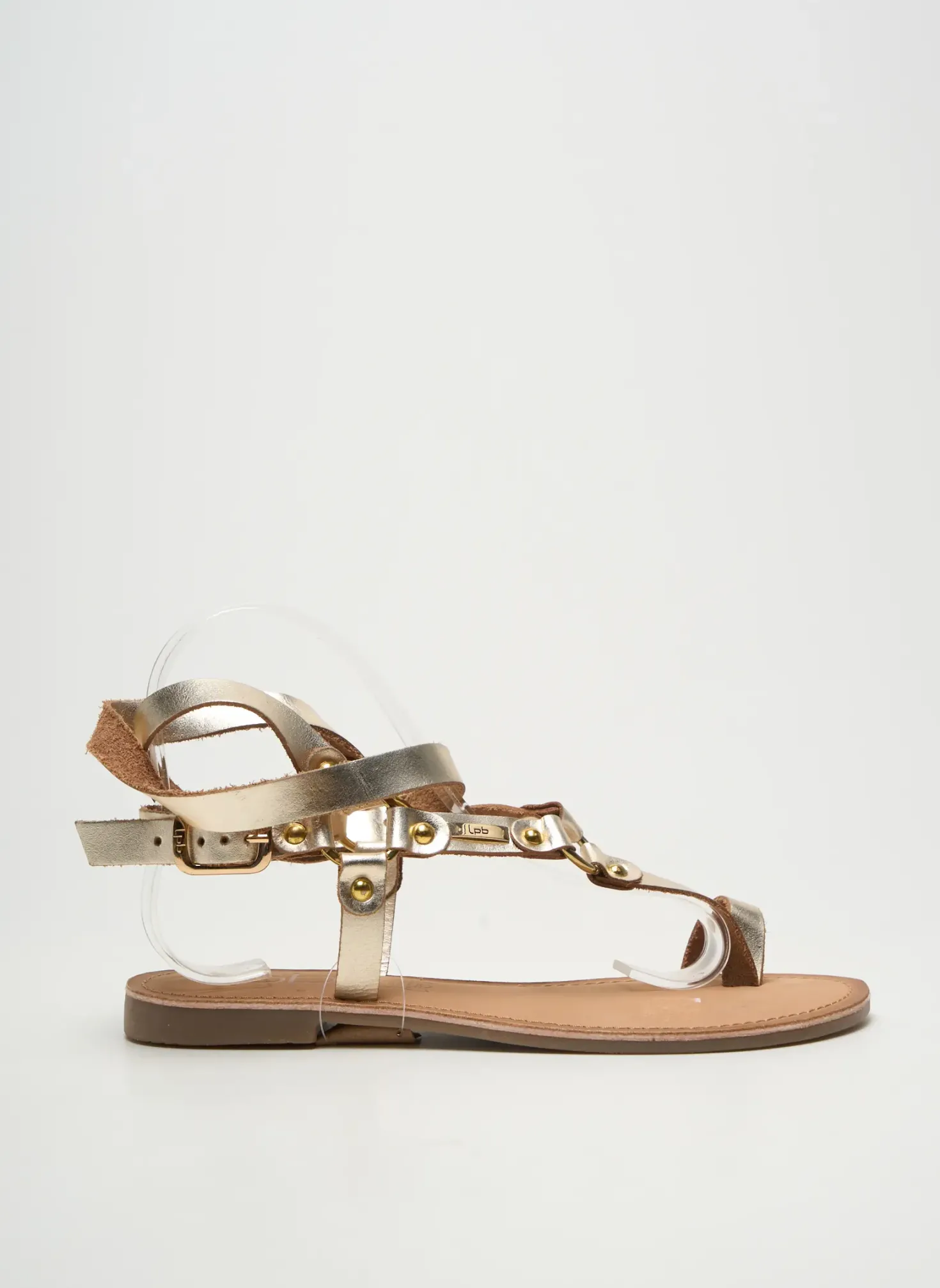 Tongs Lpb Les Petites Bombes Or Talon Plat Jusqu'à 3cm