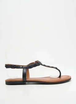 Tongs Mexx Noir Talon Plat Jusqu'à 3cm