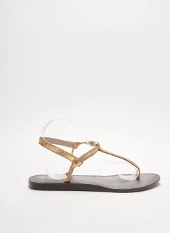 Tongs Morgan Jaune Talon Plat Jusqu'à 3cm
