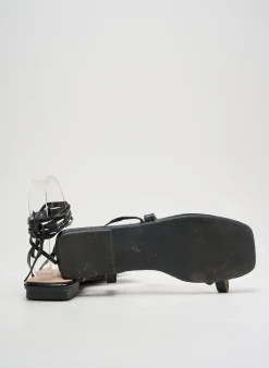 Tongs Raid Noir Talon Plat Jusqu'à 3cm