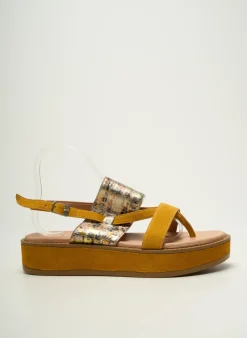 Tongs Regard Jaune Talon De 4 À 6cm