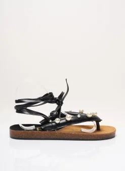 Tongs The Holy Beach Noir Talon Plat Jusqu'à 3cm