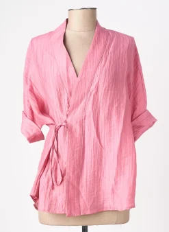 Top Compañia Fantastica Rose Manches Longues
