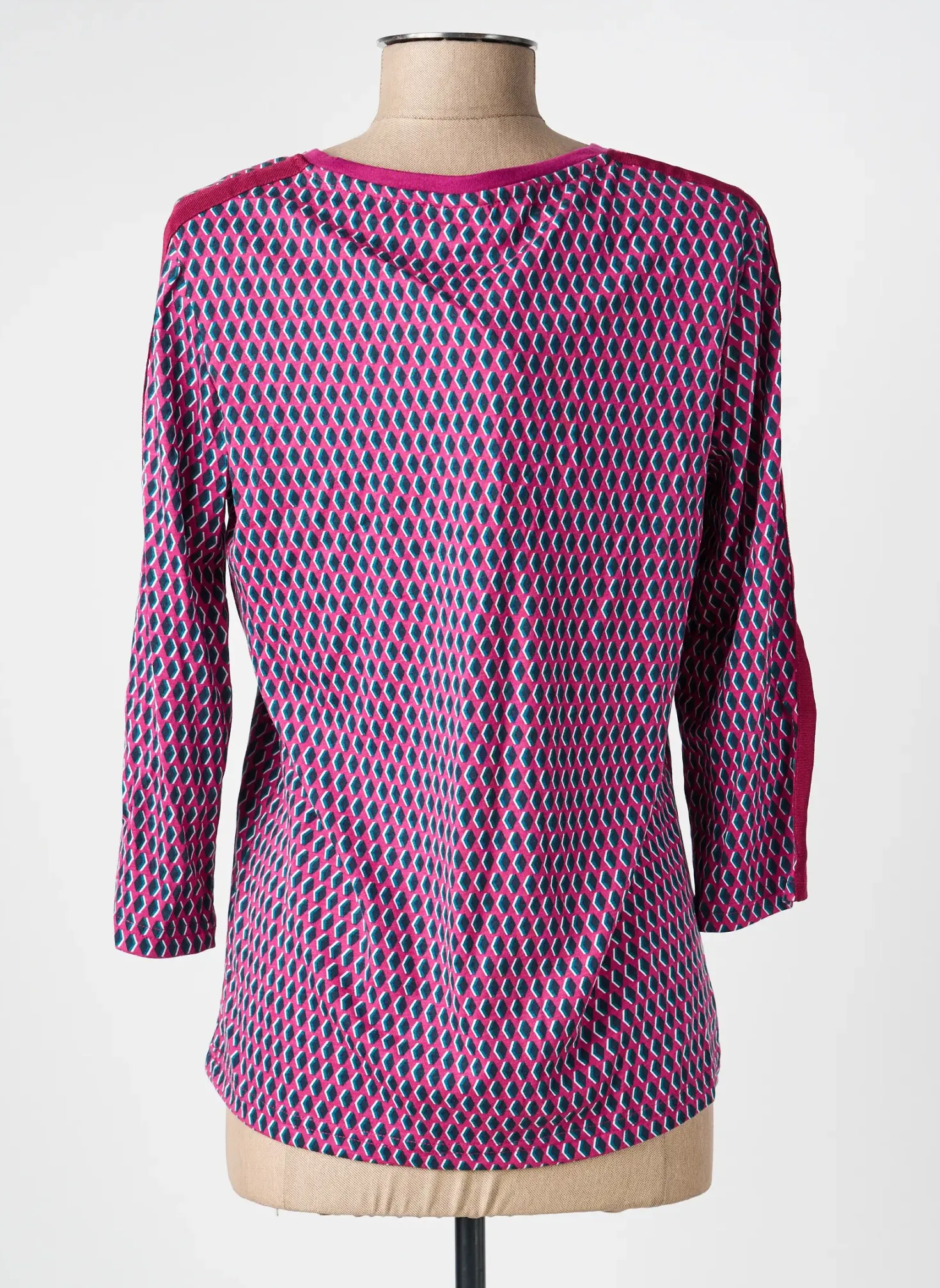 Top Damart Violet Manches Longues