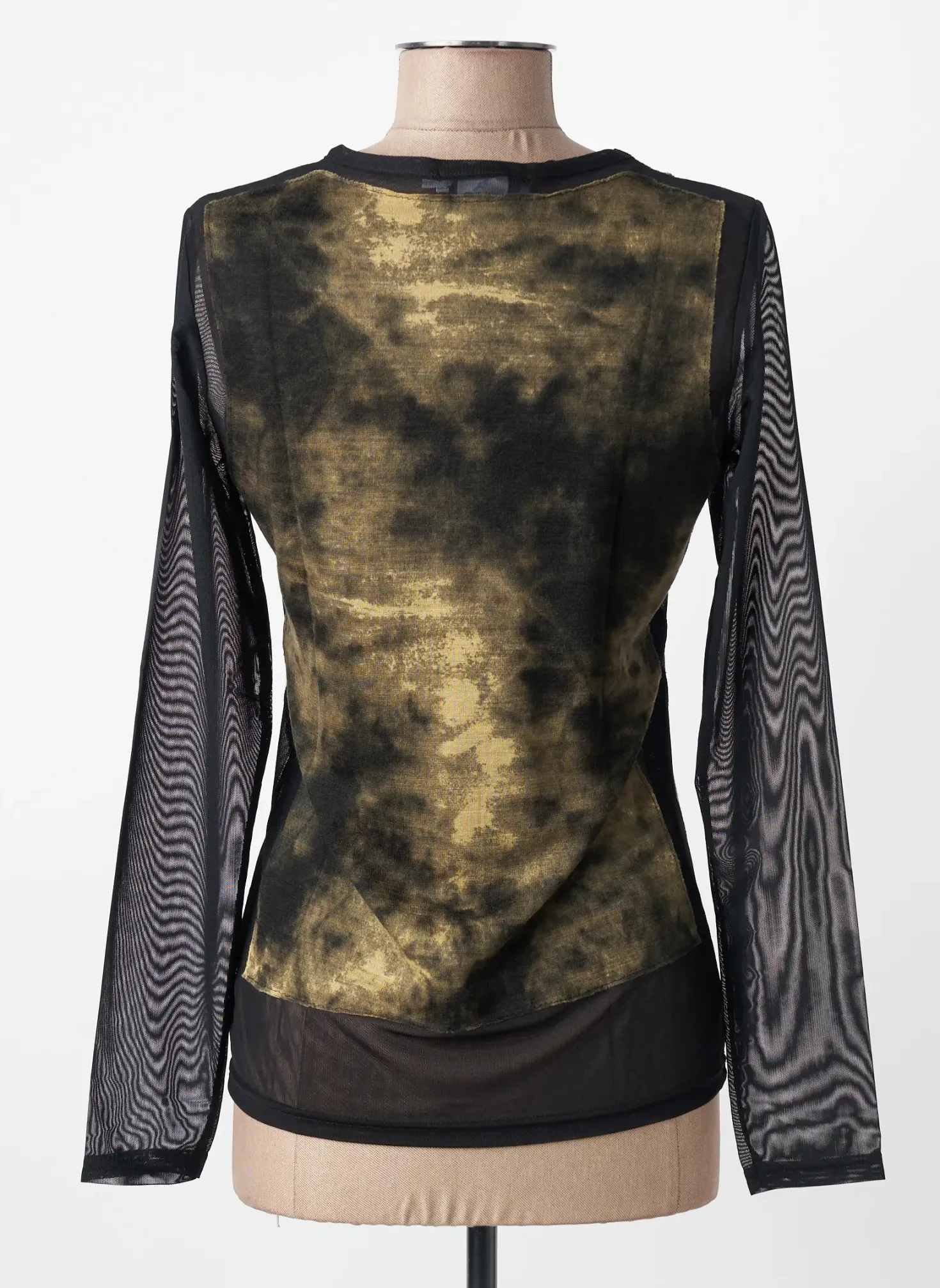 Top Entracte Noir Manches Longues