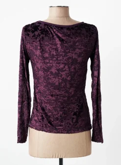 Top Entracte Violet Manches Longues
