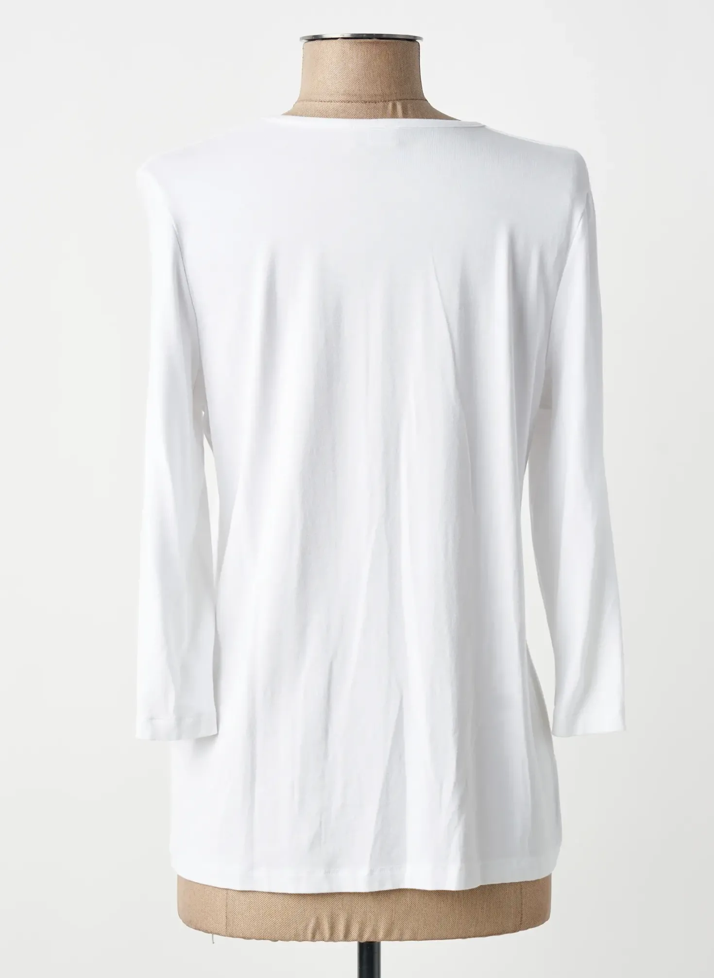 Top Gelco Blanc Manches Longues
