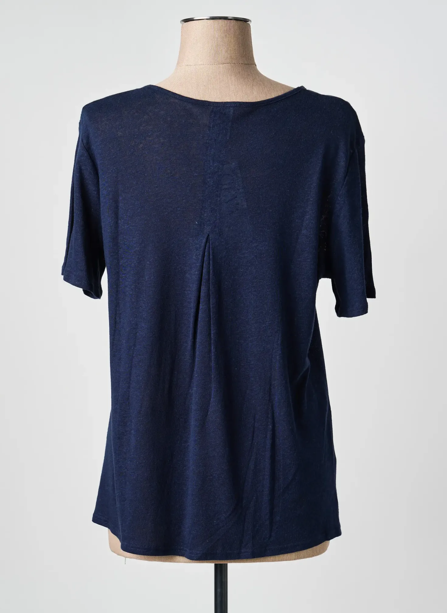 Top Gevana Bleu Manches Courtes