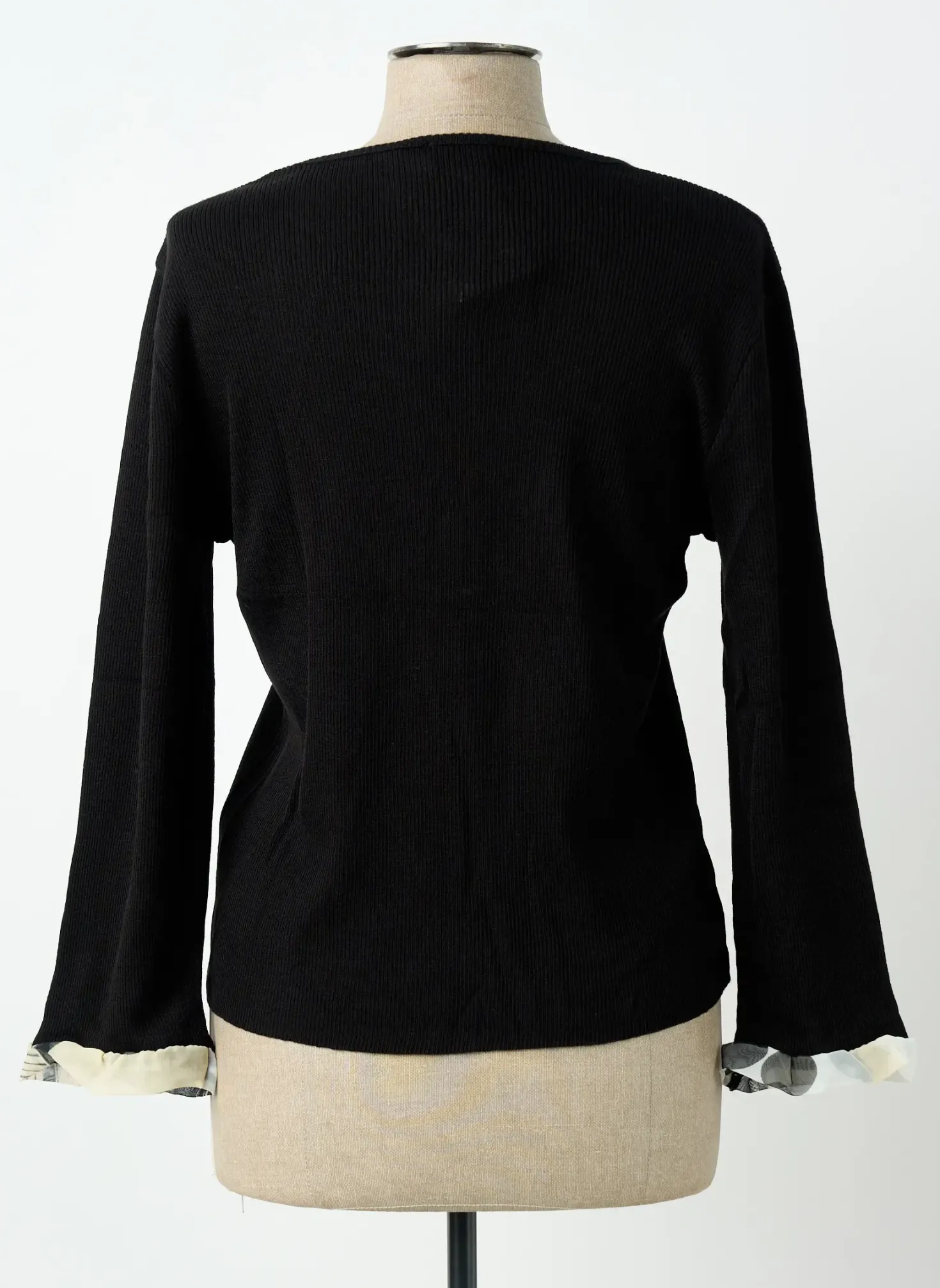 Top Infinity Noir Manches Longues