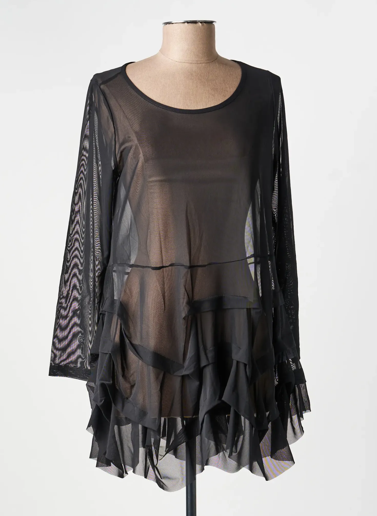 Top Kozan Noir Manches Longues
