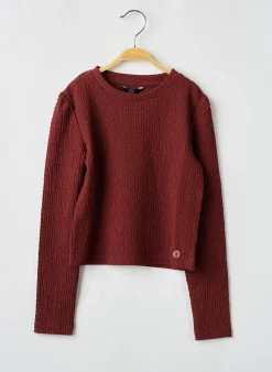 Top Levv Label Marron Manches Longues