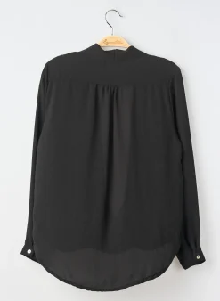 Top Made In Italy Noir Manches Longues
