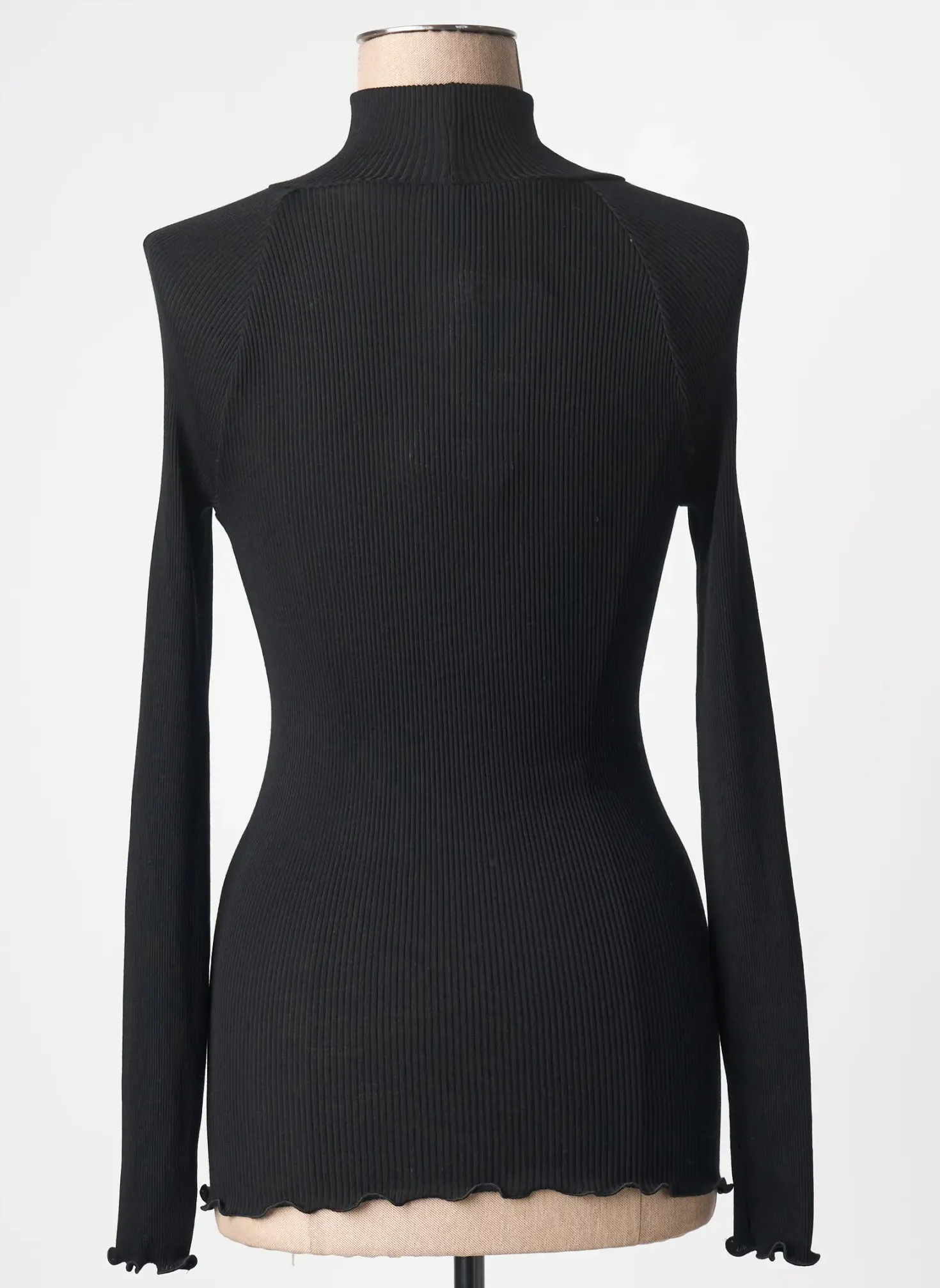 Top Oscalito Noir Manches Longues