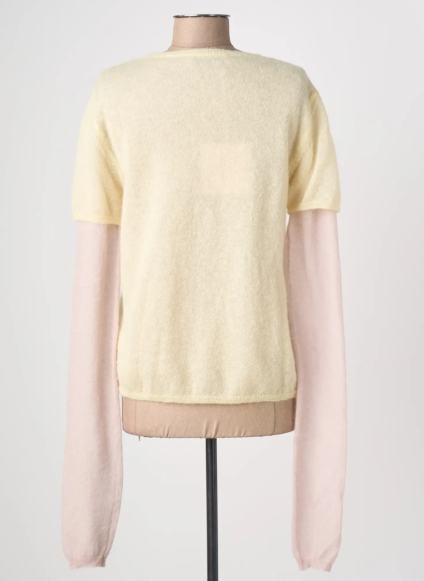 Top Phisique Du Role Jaune Manches Longues
