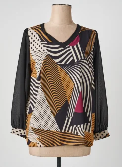 Top Quattro Noir Manches Longues