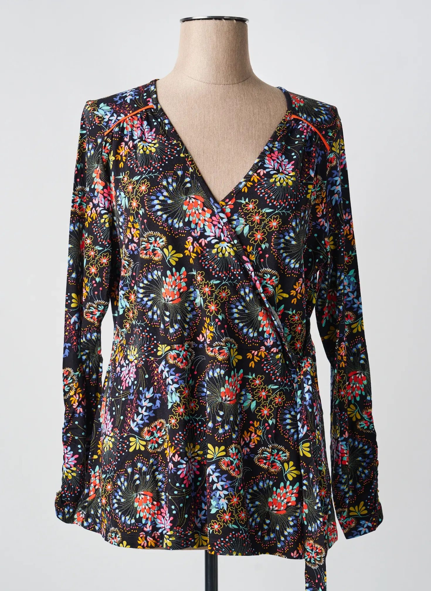 Top Sheego Noir Manches Longues