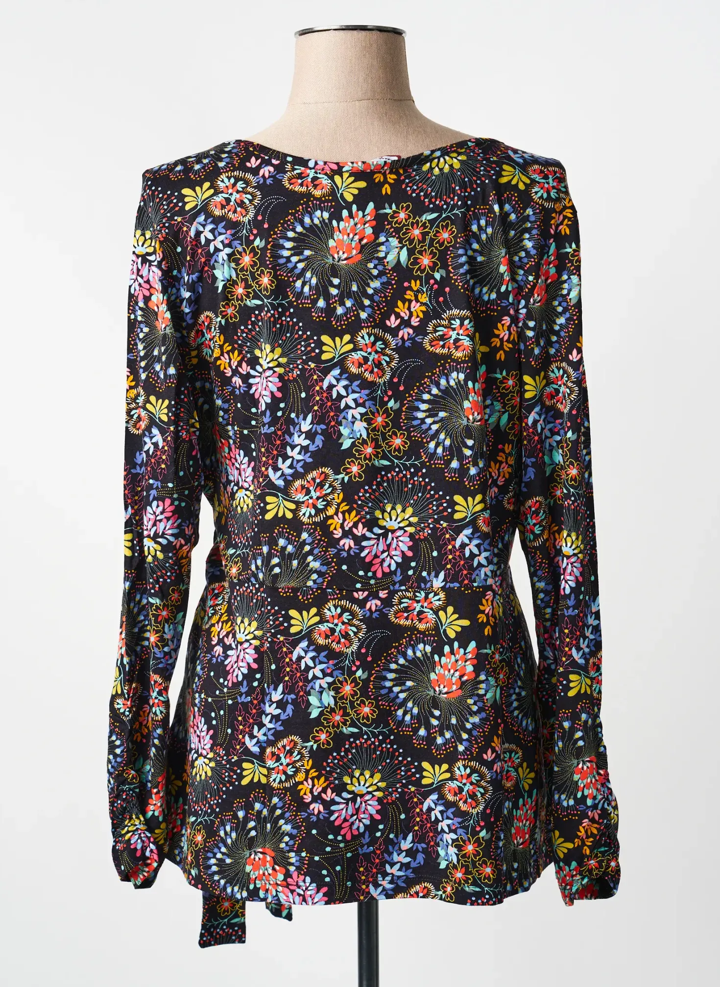 Top Sheego Noir Manches Longues