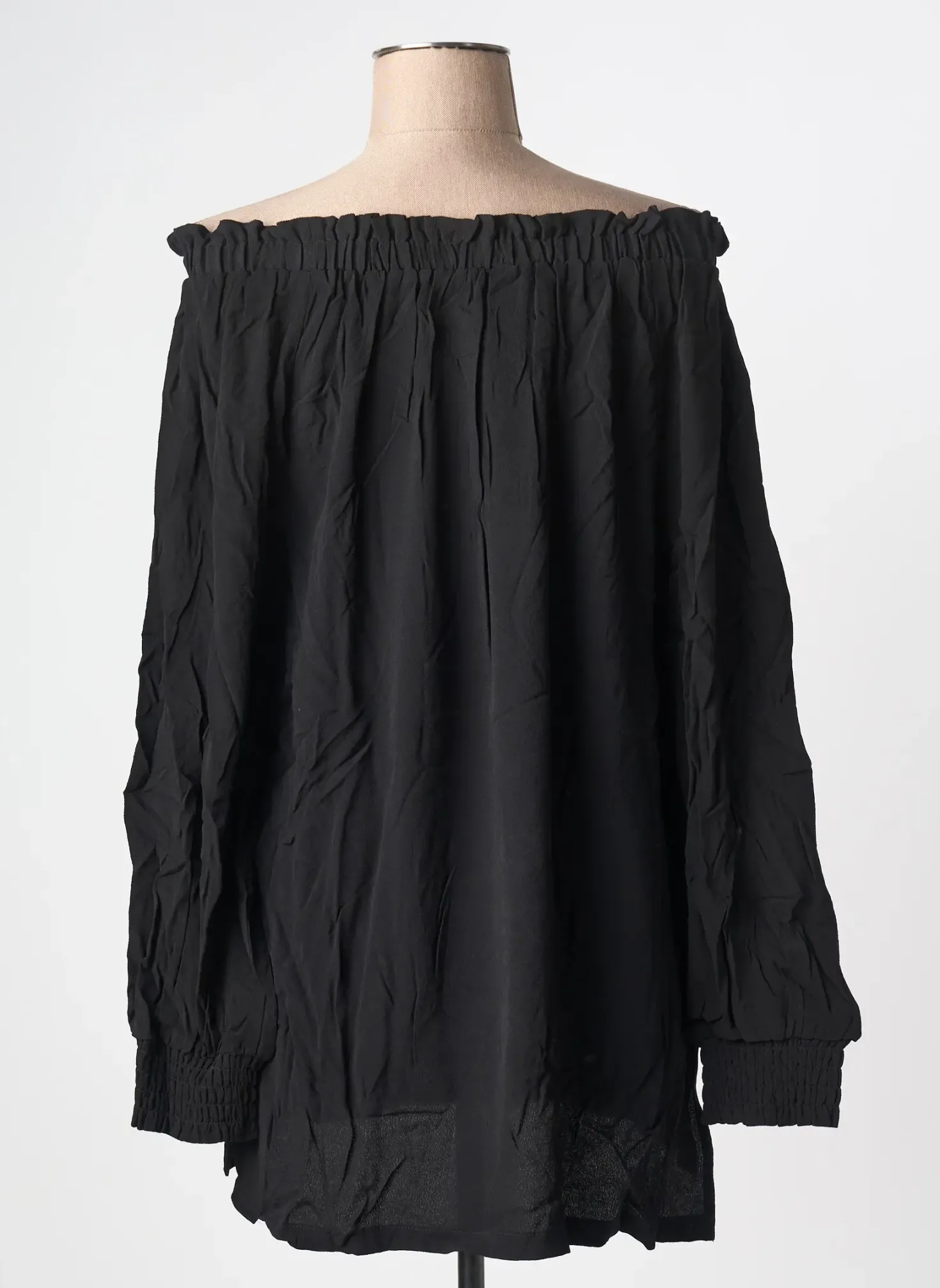 Top Sheego Noir Manches Longues