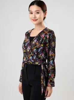 Top Sheego Noir Manches Longues
