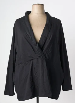 Top Sheego Noir Manches Longues
