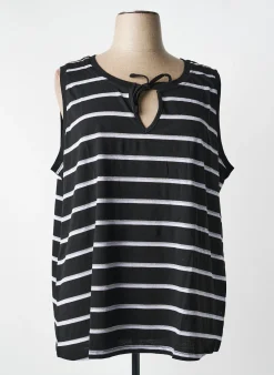 Top Sheego Noir Sans Manche