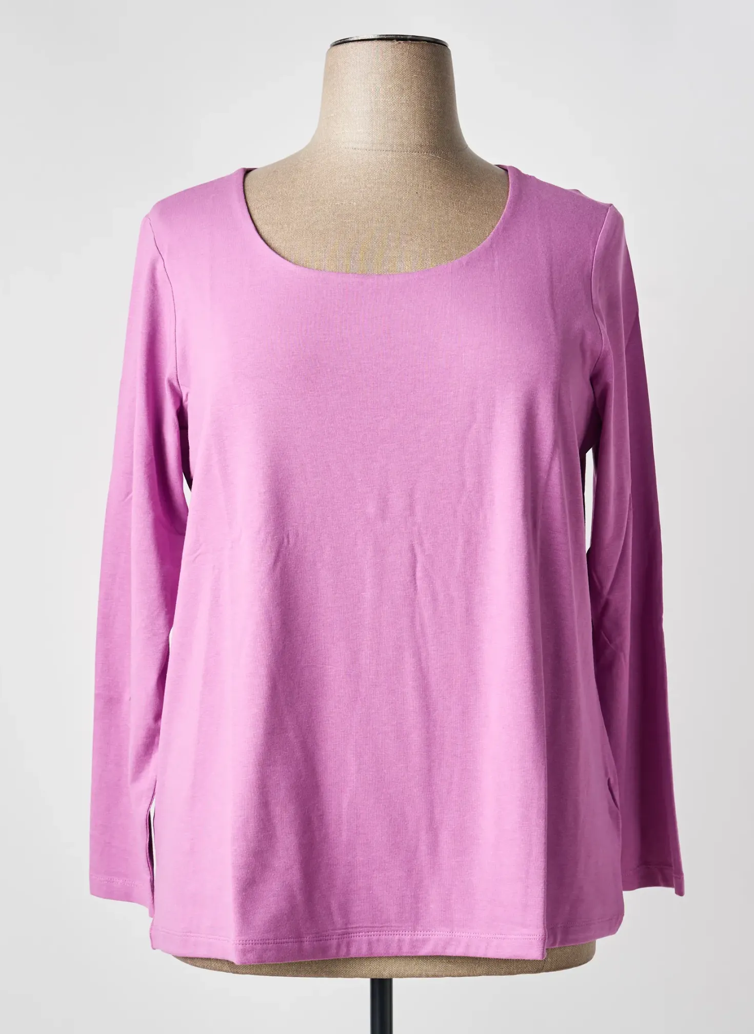 Top Sheego Rose Manches Longues