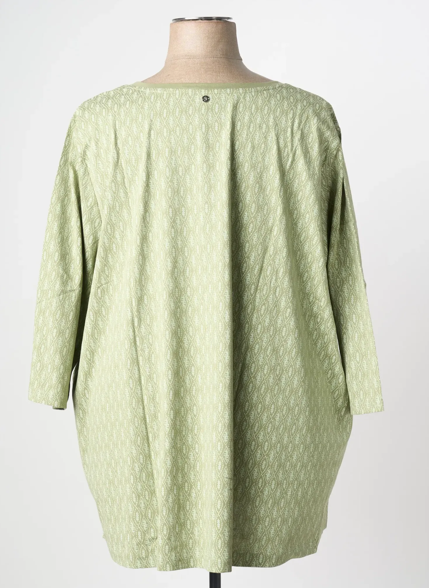 Top Sheego Vert Manches Longues