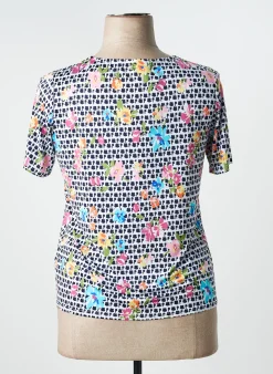 Top Telmail Noir Manches Courtes