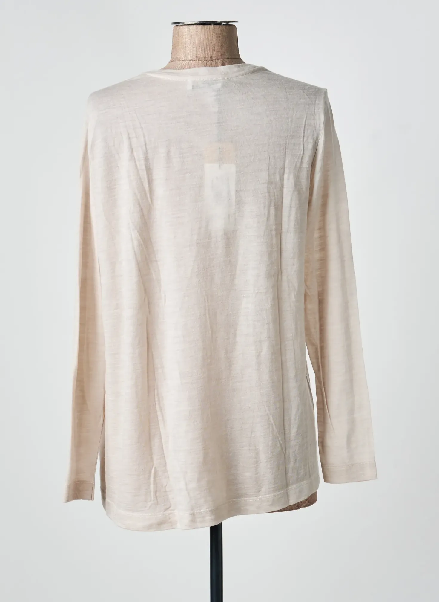 Top Whyci Milano Beige Manches Longues