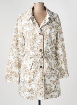 Trench Concept K Blanc Sans Capuche