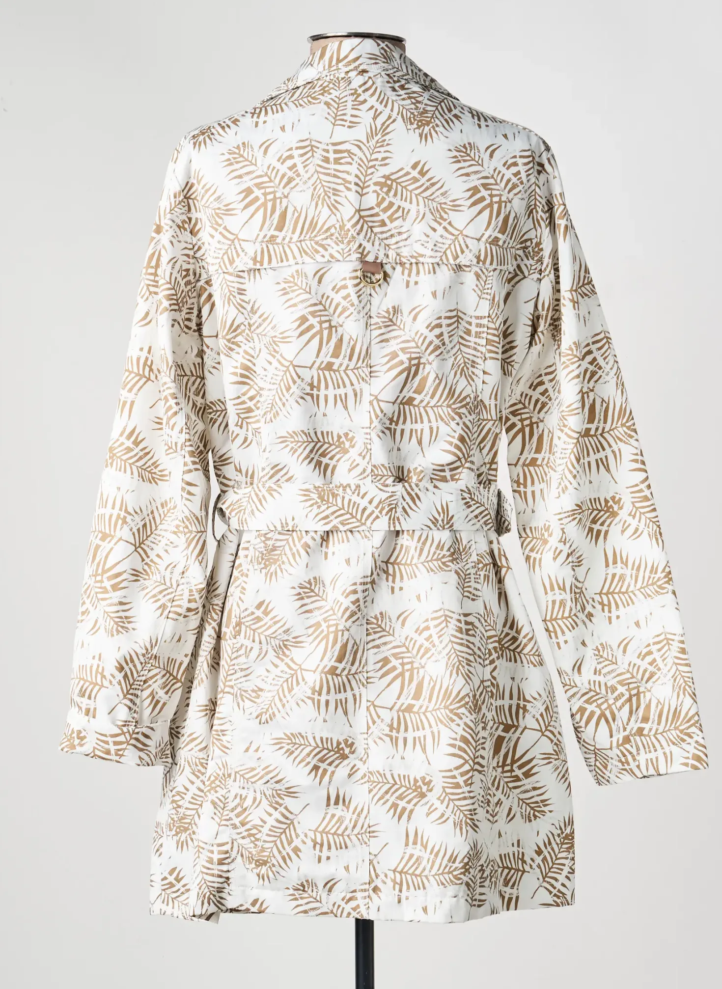 Trench Concept K Blanc Sans Capuche